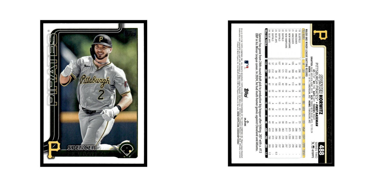 2025 Topps Spencer Horwitz Pirates #488