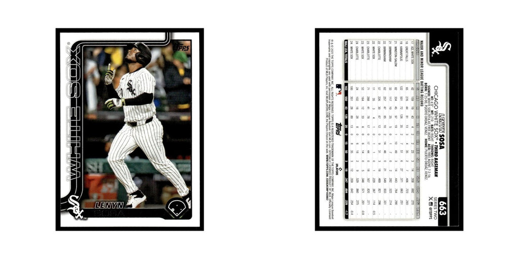 2025 Topps Lenyn Sosa White Sox #663