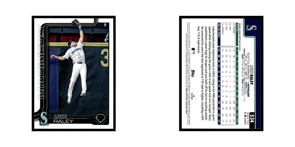 2025 Topps Luke Raley Mariners #534