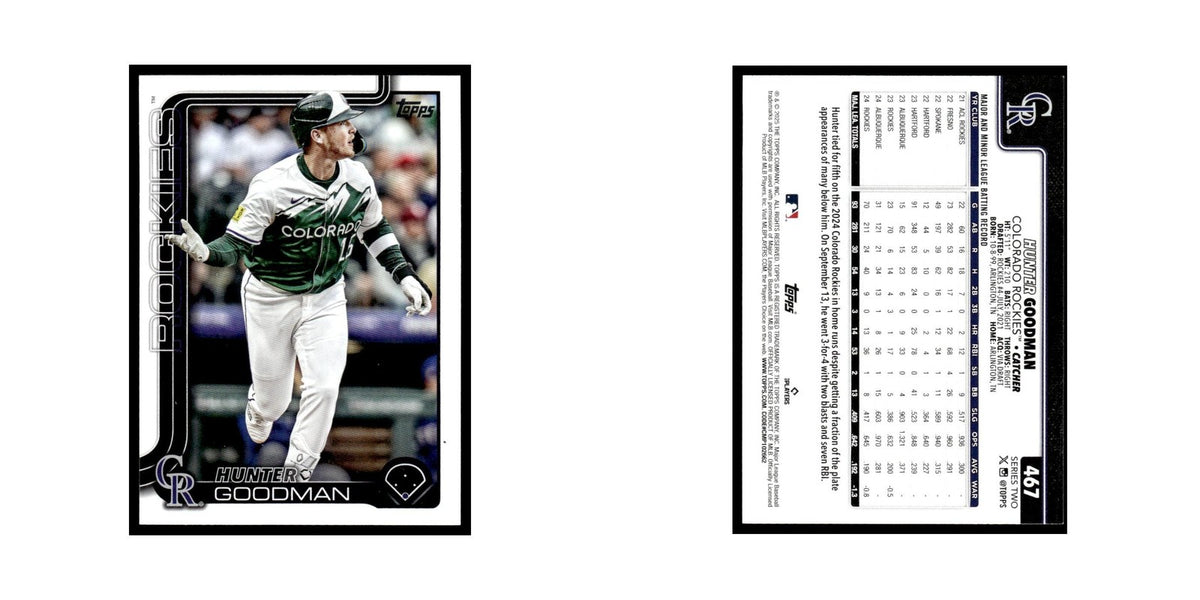 2025 Topps Hunter Goodman Rockies #467