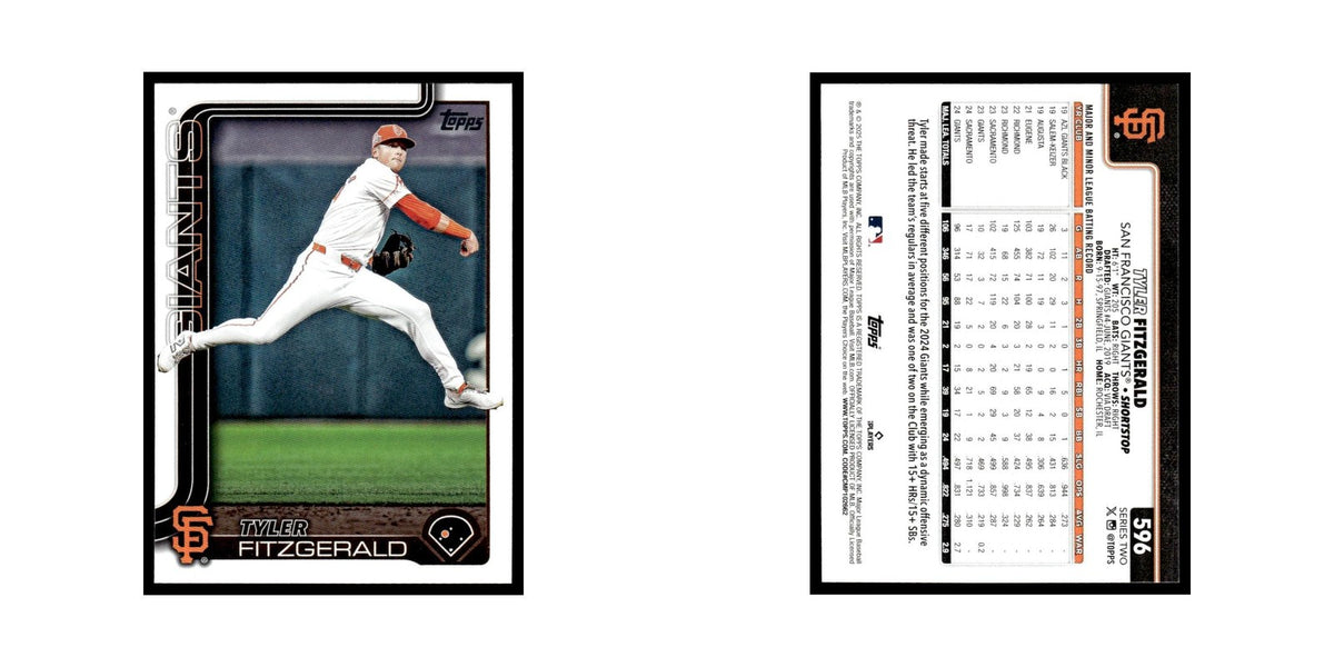 2025 Topps Tyler Fitzgerald Giants #596