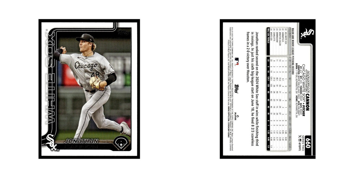 2025 Topps Jonathan Cannon White Sox #660