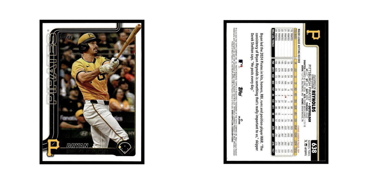 2025 Topps Bryan Reynolds Pirates #638