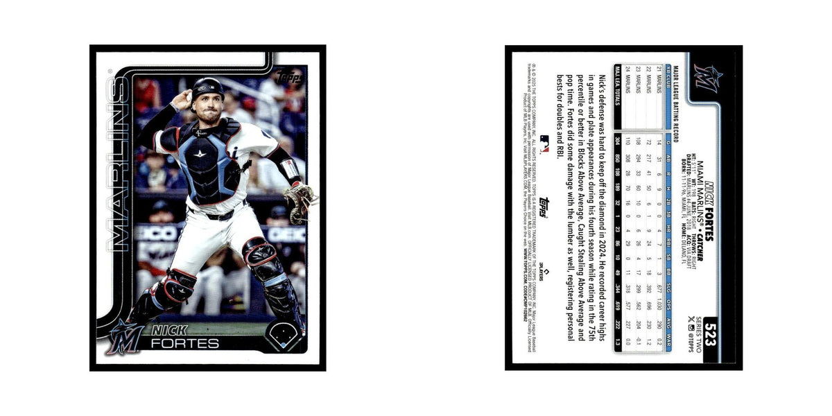 2025 Topps Nick Fortes Marlins #523