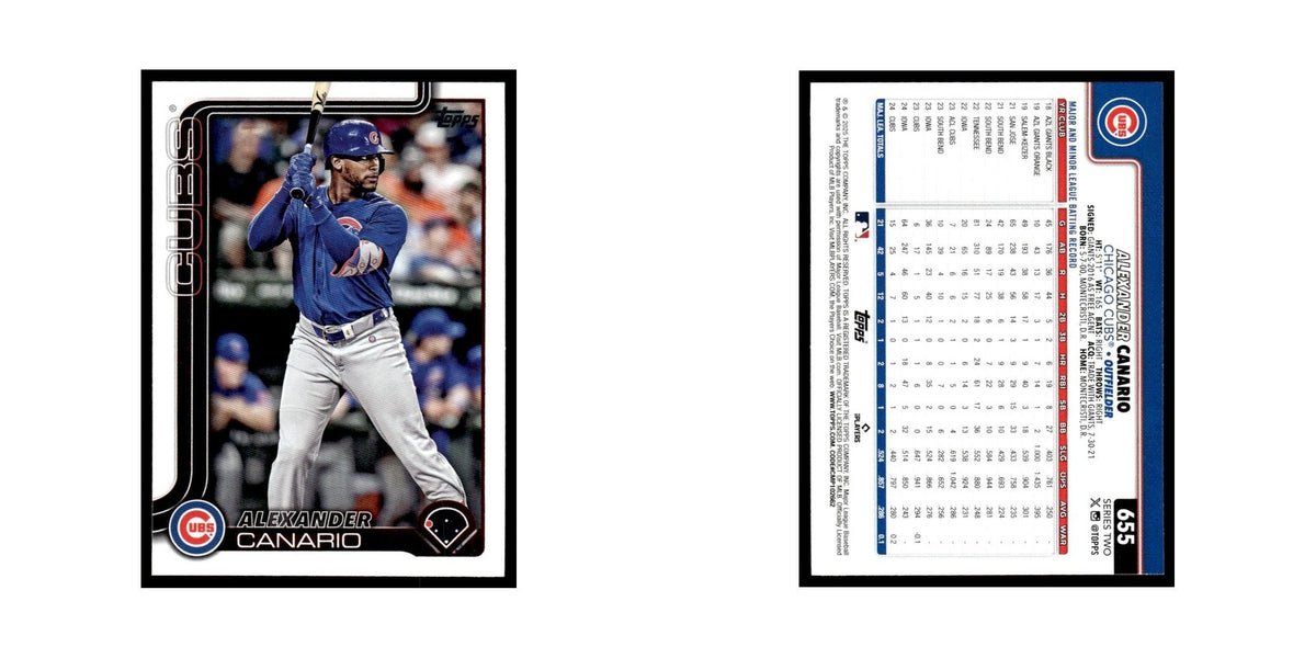 2025 Topps Alexander Canario Cubs #655