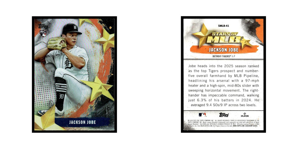 2025 Topps Stars of MLB Jackson Jobe Tigers #SMLB-41
