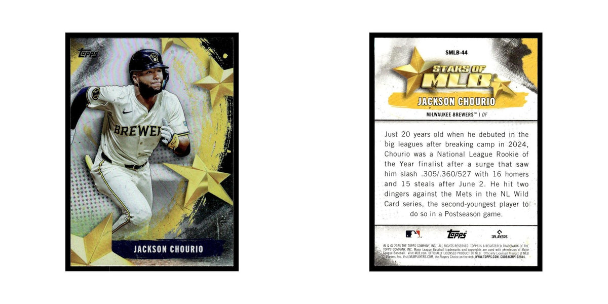 2025 Topps Stars of MLB Jackson Chourio Brewers #SMLB-44