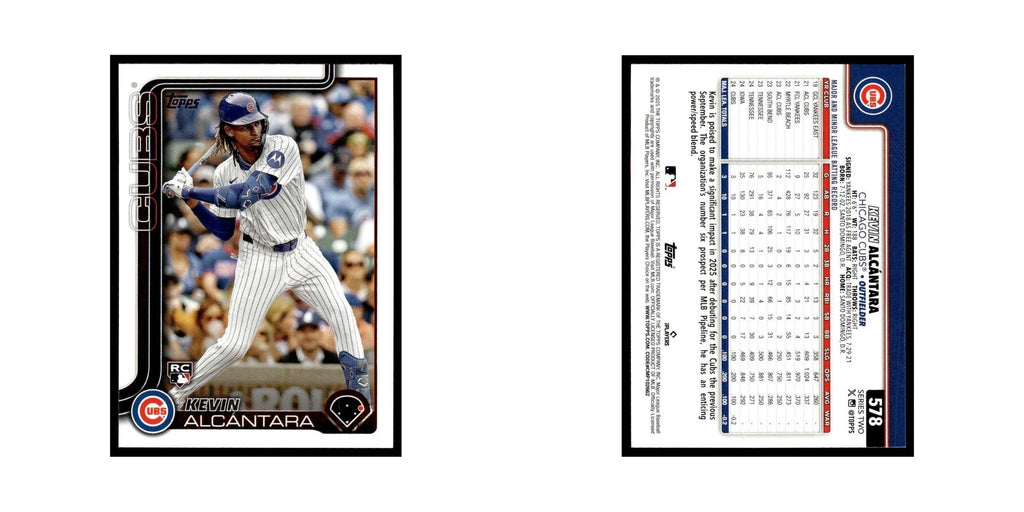2025 Topps Kevin Alcantara RC Cubs #578