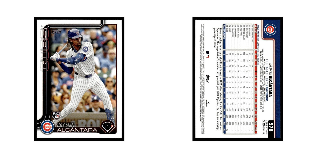 2025 Topps Kevin Alcantara RC Cubs #578