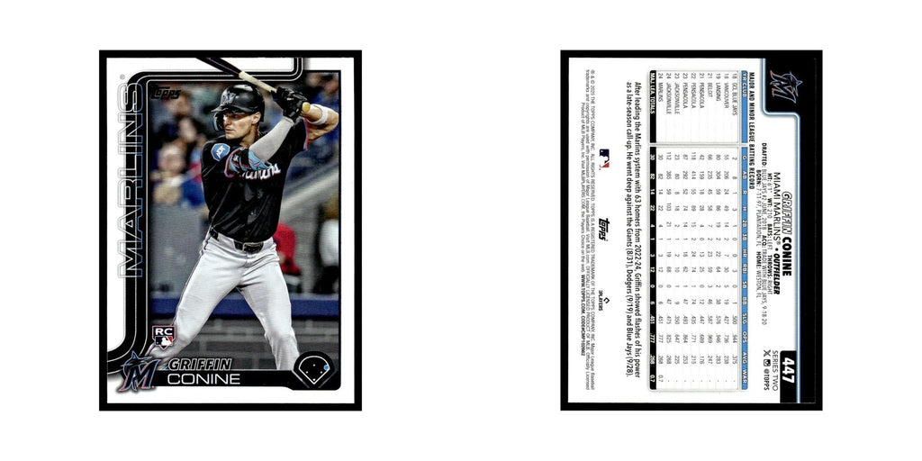 2025 Topps Griffin Conine RC Marlins #447