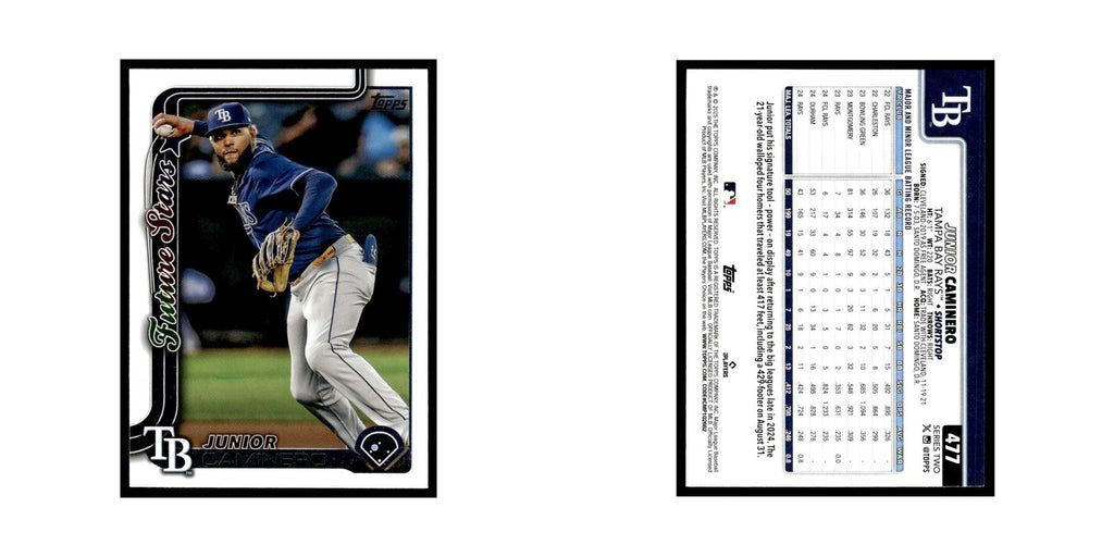 2025 Topps Junior Caminero Rays #477