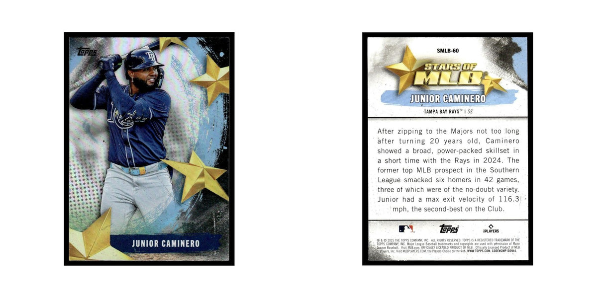 2025 Topps Stars of MLB Junior Caminero Rays #SMLB-60