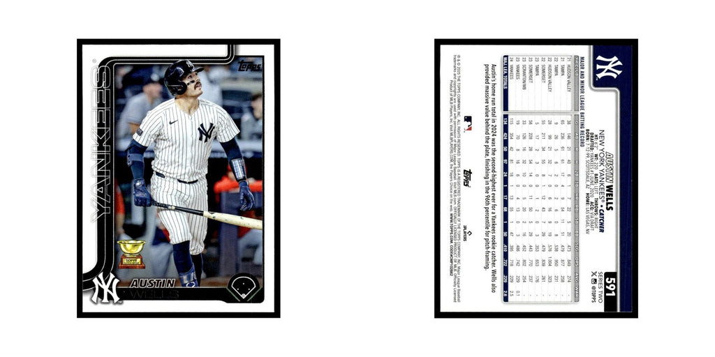 2025 Topps Austin Wells Yankees #591