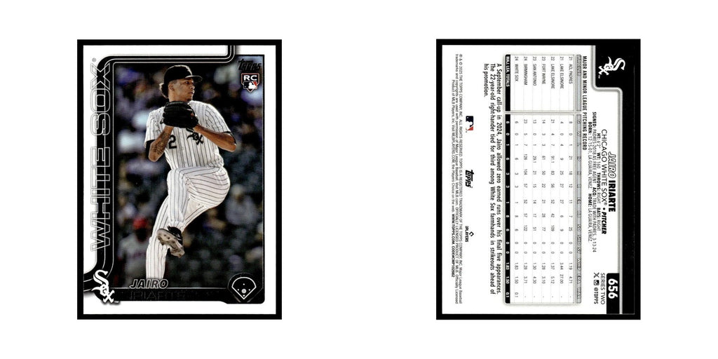 2025 Topps Jairo Iriarte RC White Sox #656