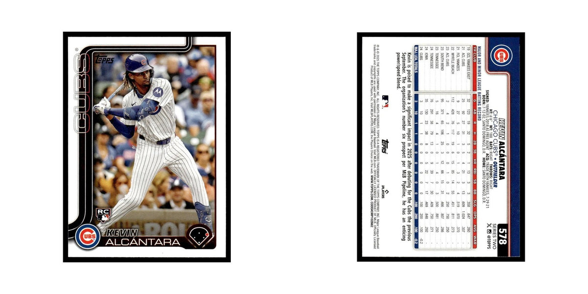 2025 Topps Kevin Alcantara RC Cubs #578