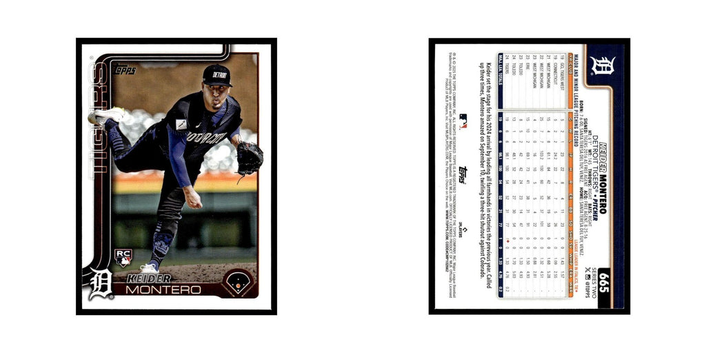 2025 Topps Keider Montero RC Tigers #665