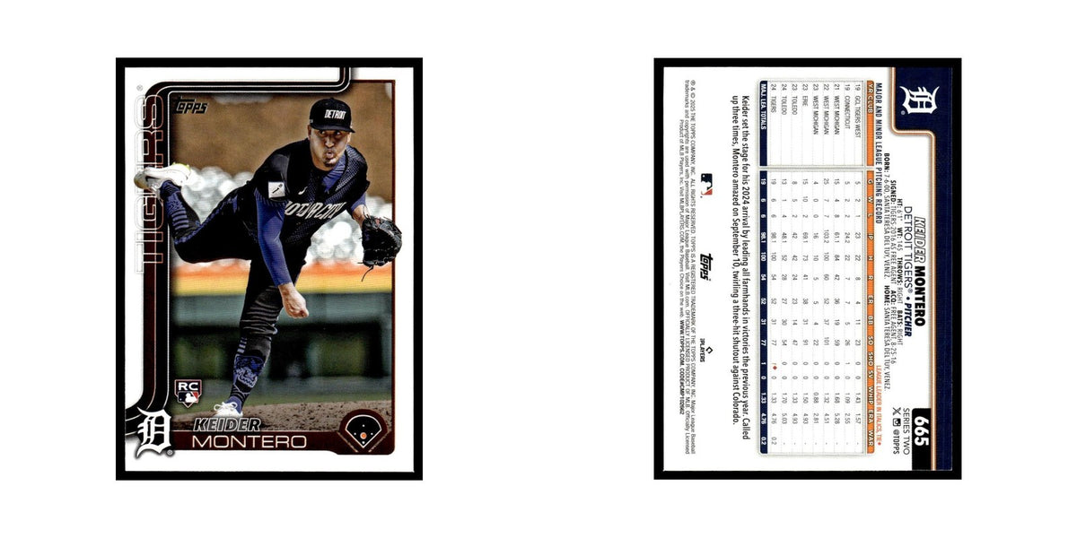 2025 Topps Keider Montero RC Tigers #665