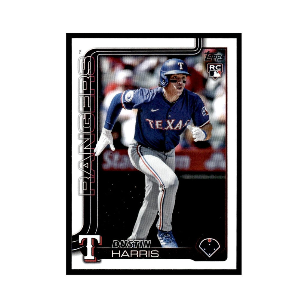 2025 Topps Dustin Harris RC Rangers #374