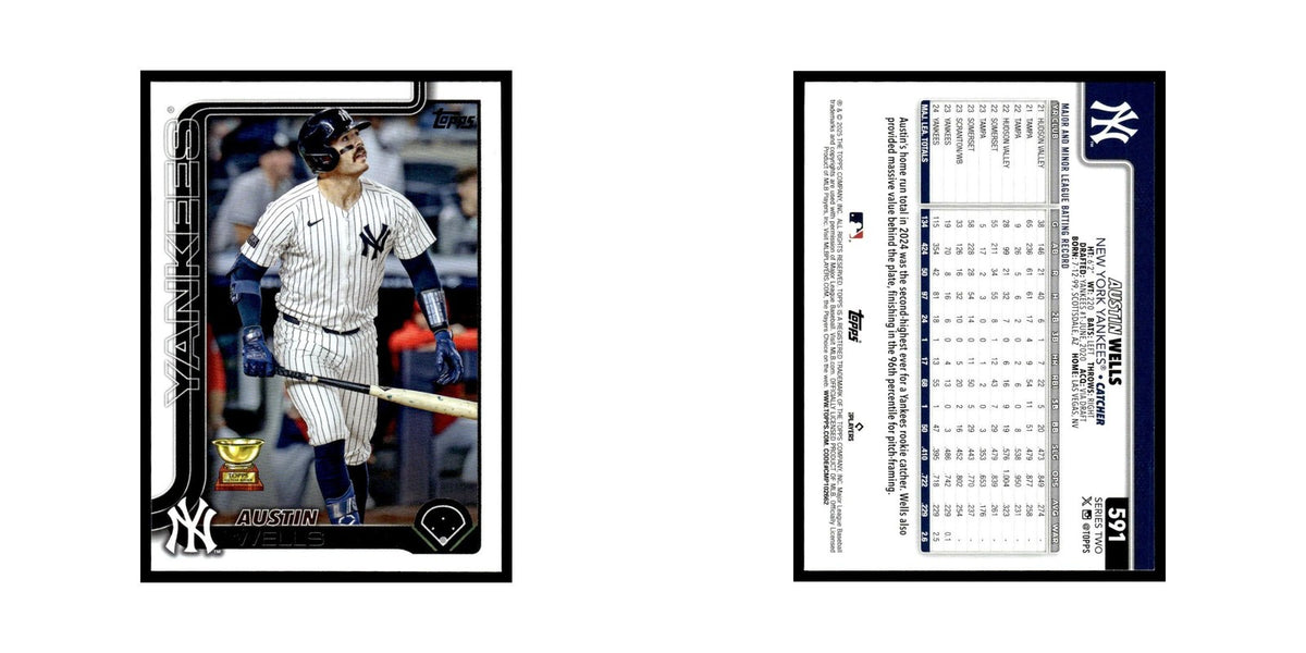 2025 Topps Austin Wells Yankees #591