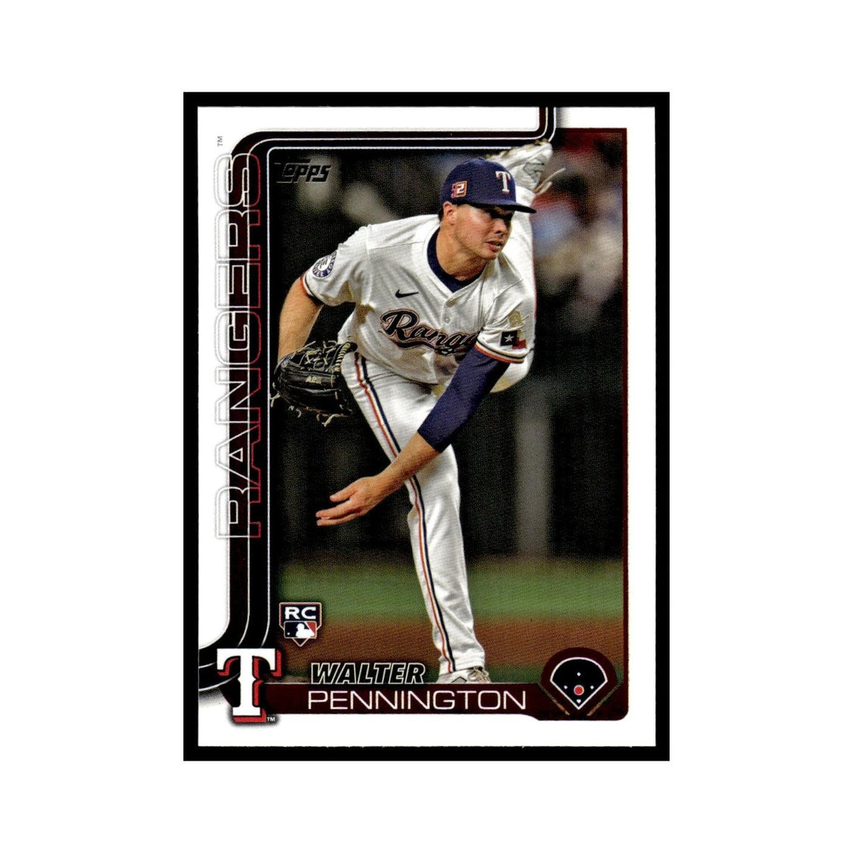 2025 Topps Walter Pennington RC Rangers #493