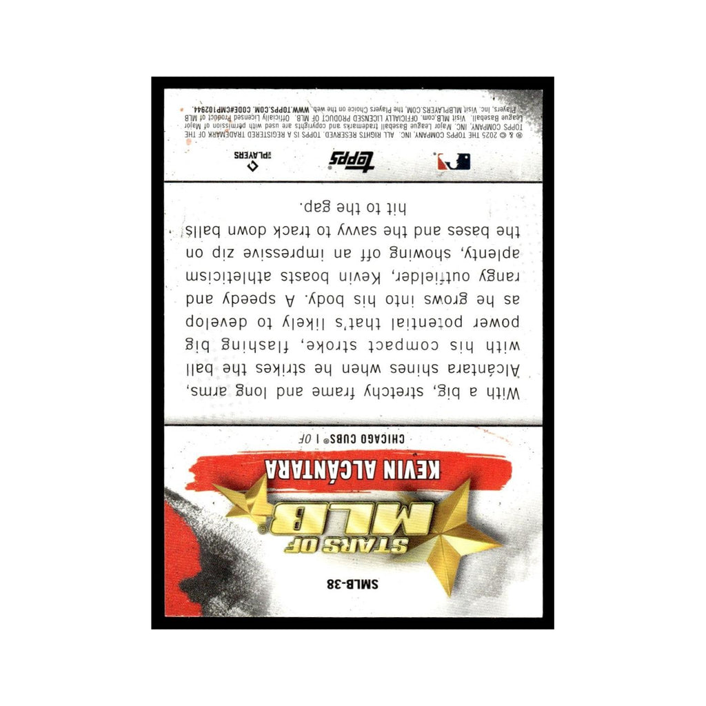 2025 Topps Stars of MLB Kevin Alcantara RC Cubs #SMLB-38