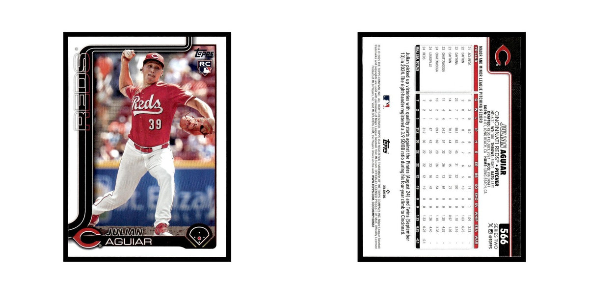 2025 Topps Julian Aguiar RC Reds #566