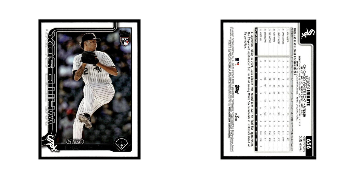 2025 Topps Jairo Iriarte RC White Sox #656