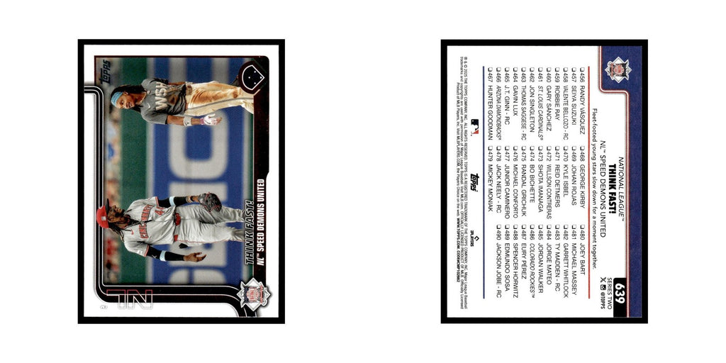 2025 Topps Think Fast! Cincinnati Reds / Washington Nationals #639