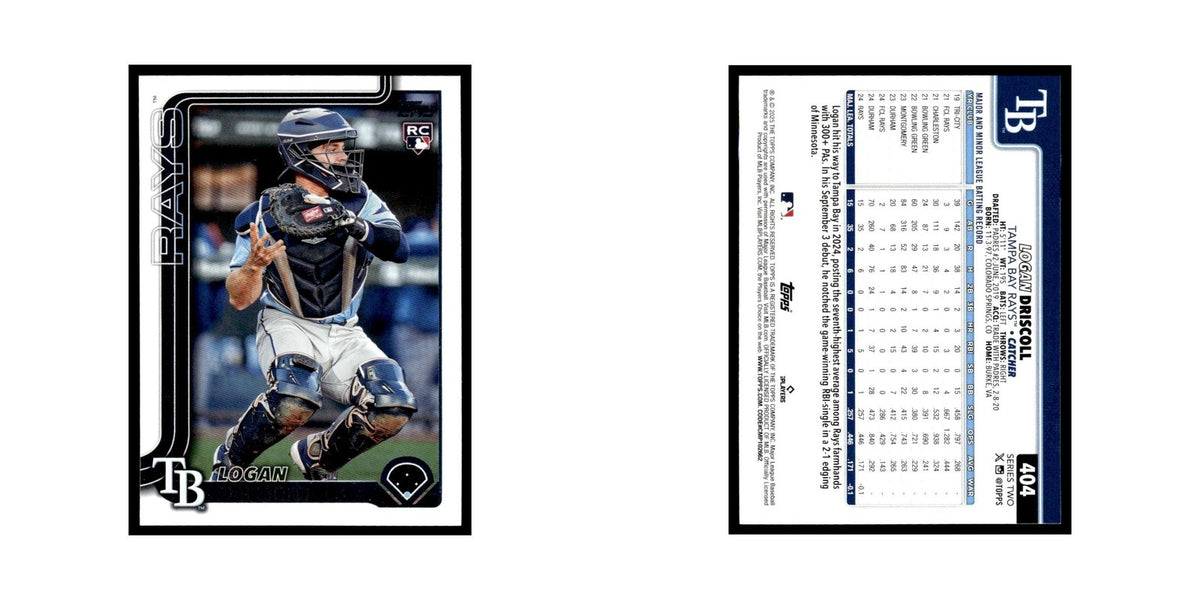 2025 Topps Logan Driscoll RC Rays #404