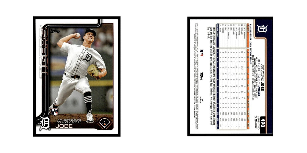 2025 Topps Jackson Jobe RC Tigers #490