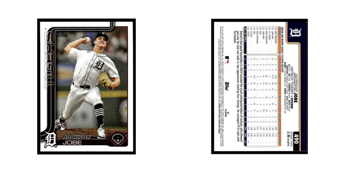 2025 Topps Jackson Jobe RC Tigers #490