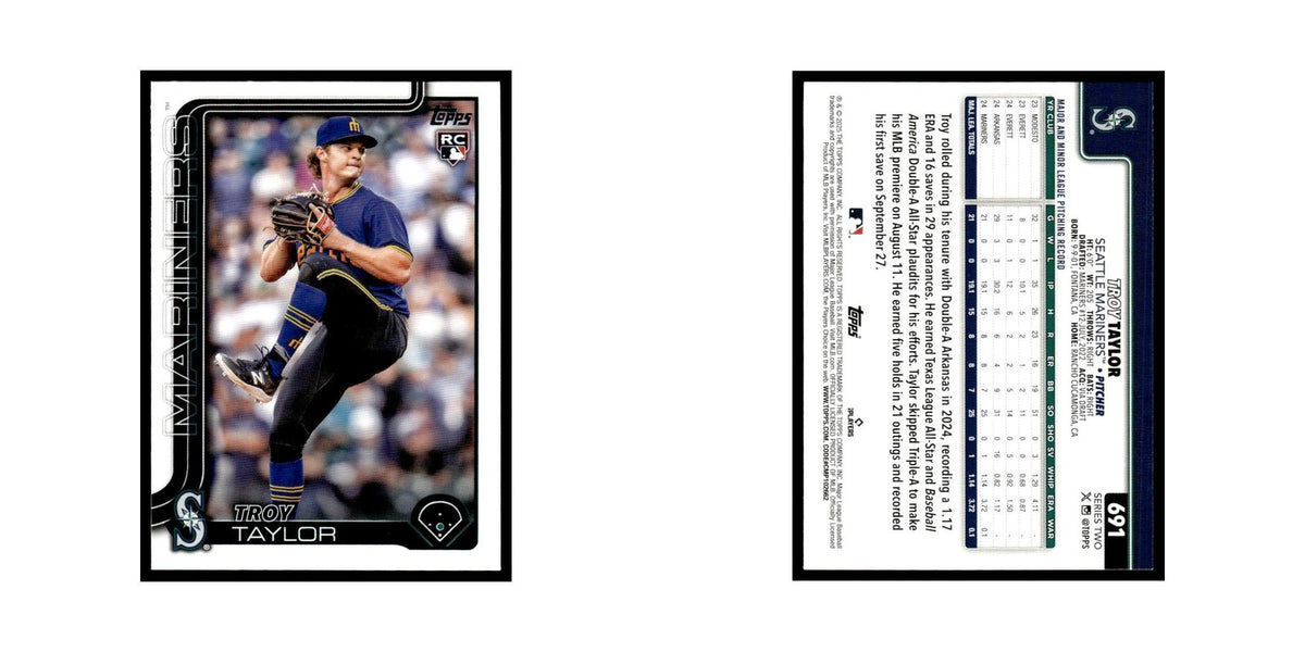 2025 Topps Troy Taylor RC Mariners #691