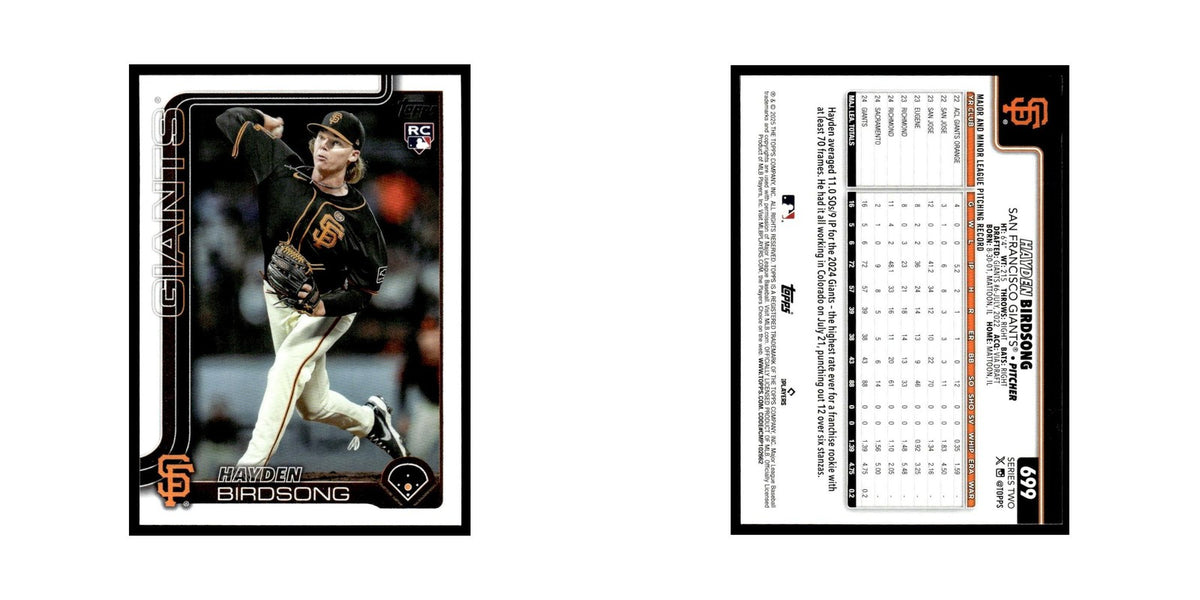 2025 Topps Hayden Birdsong RC Giants #699