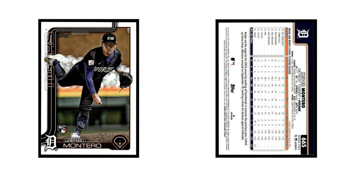 2025 Topps Keider Montero RC Tigers #665