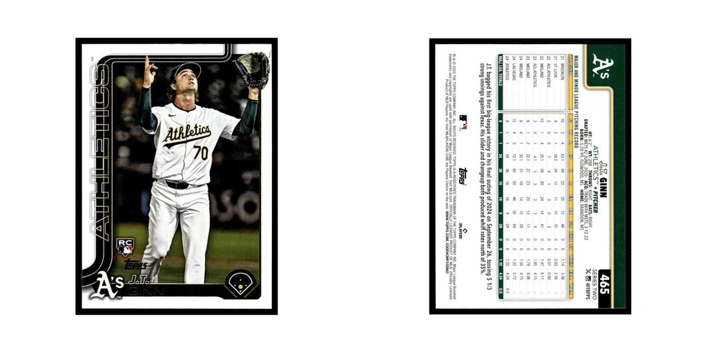 2025 Topps J.T. Ginn RC Athletics #465