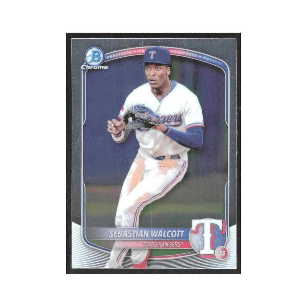 2025 Bowman Chrome Prospects Sebastian Walcott Rangers #BCP-133