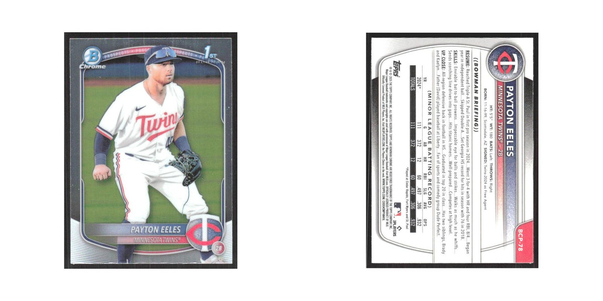 2025 Bowman Chrome Prospects Payton Eeles Twins #BCP-78