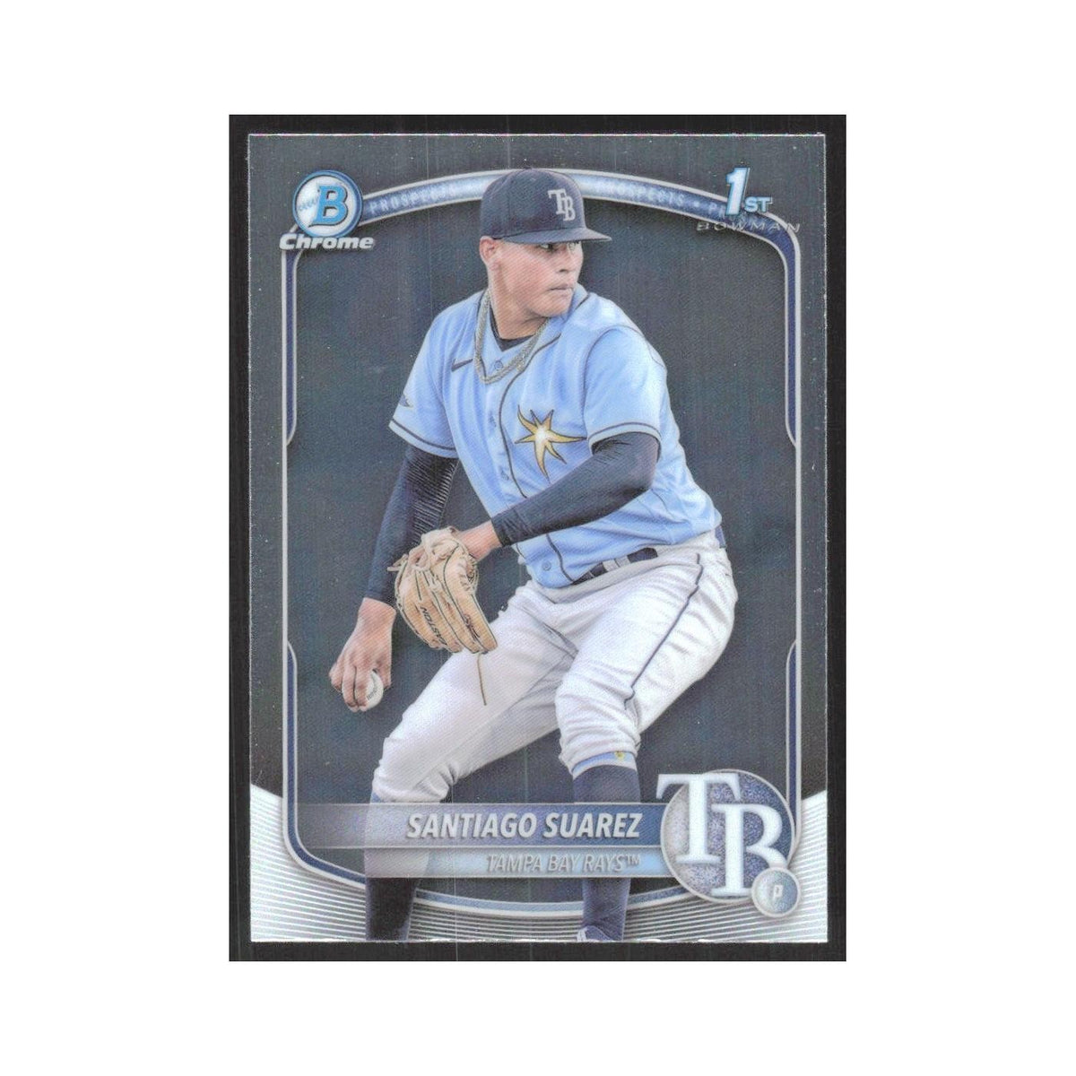 2025 Bowman Chrome Prospects Santiago Suarez Rays #BCP-142