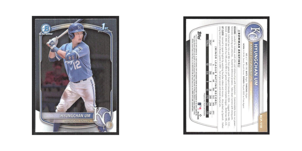 2025 Bowman Chrome Prospects Hyungchan Um Royals #BCP-119