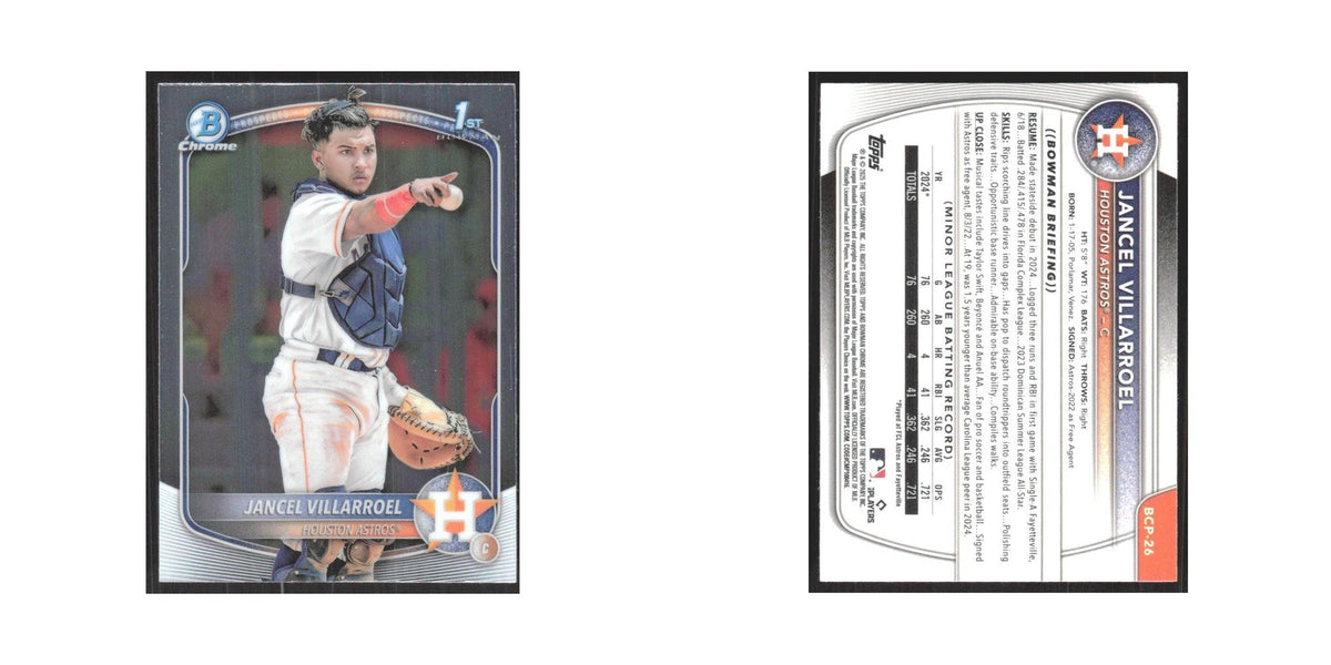 2025 Bowman Chrome Prospects Jancel Villarroel Astros #BCP-26