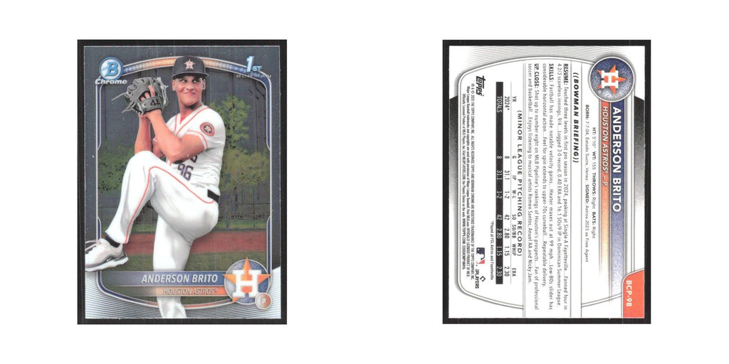 2025 Bowman Chrome Prospects Anderson Brito Astros #BCP-98