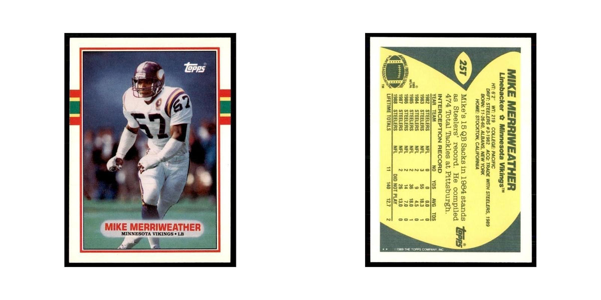 1989 Topps Traded Mike Merriweather Vikings #25T