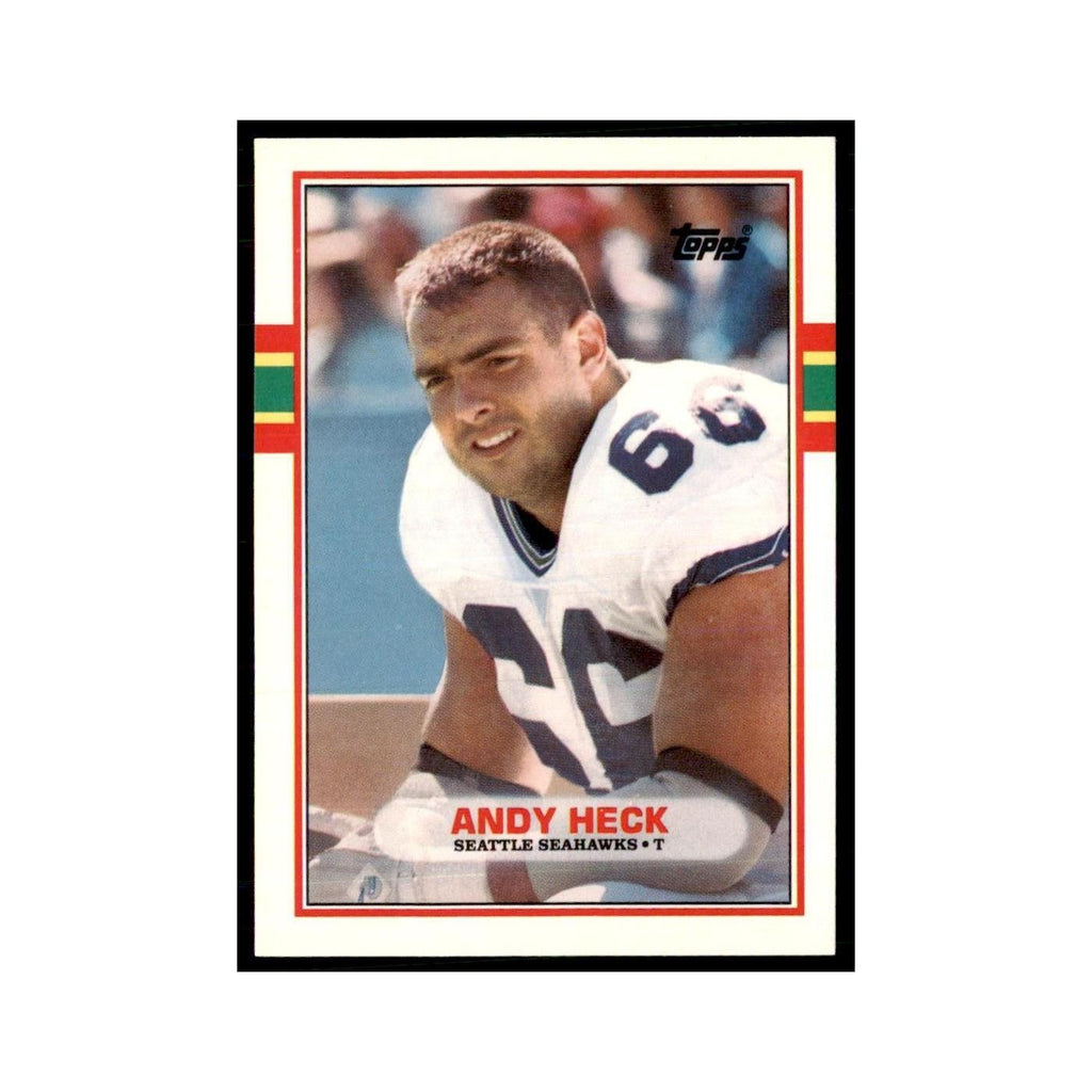 1989 Topps Traded Andy Heck RC Seahawks #121T