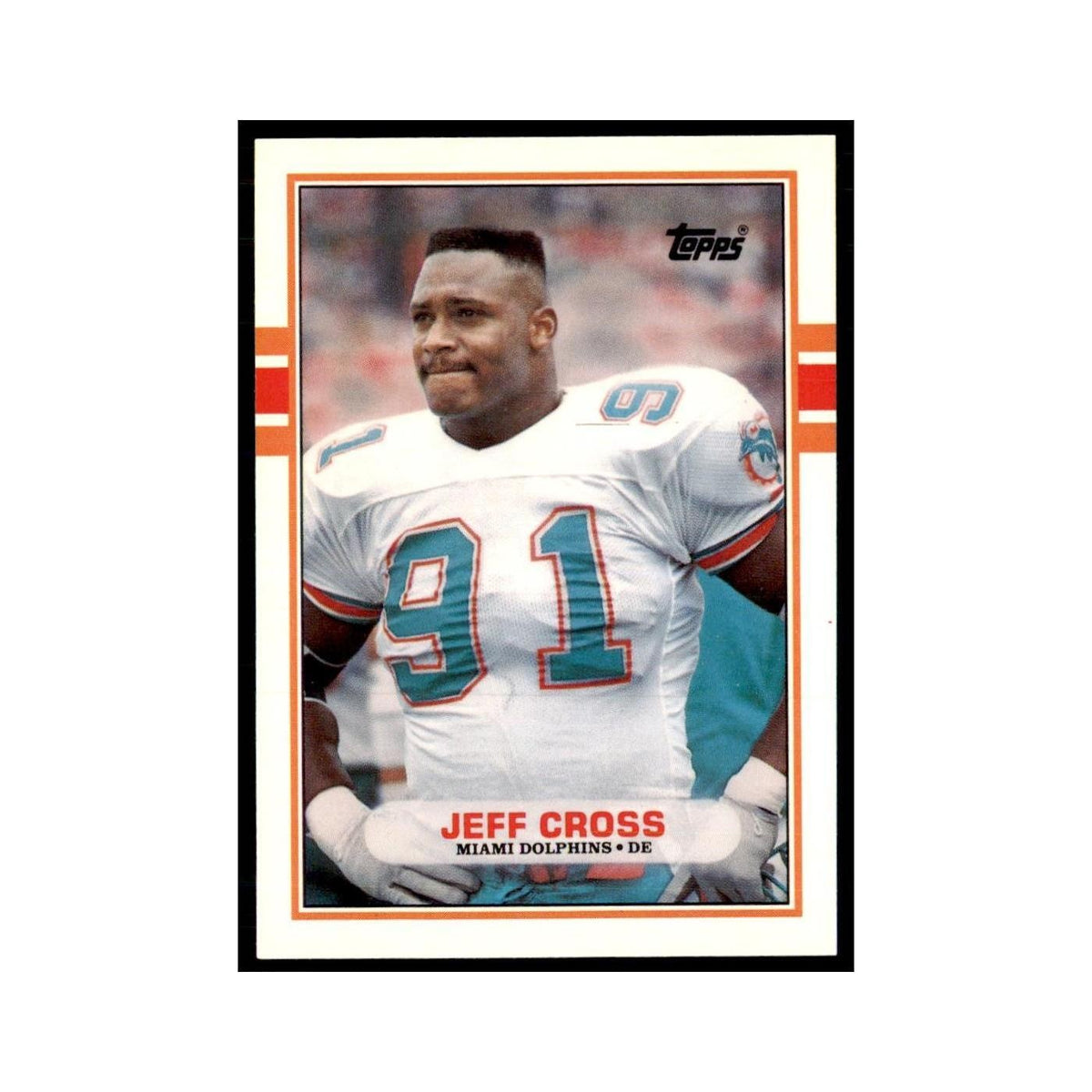 1989 Topps Traded Jeff Cross RC Dolphins #32T
