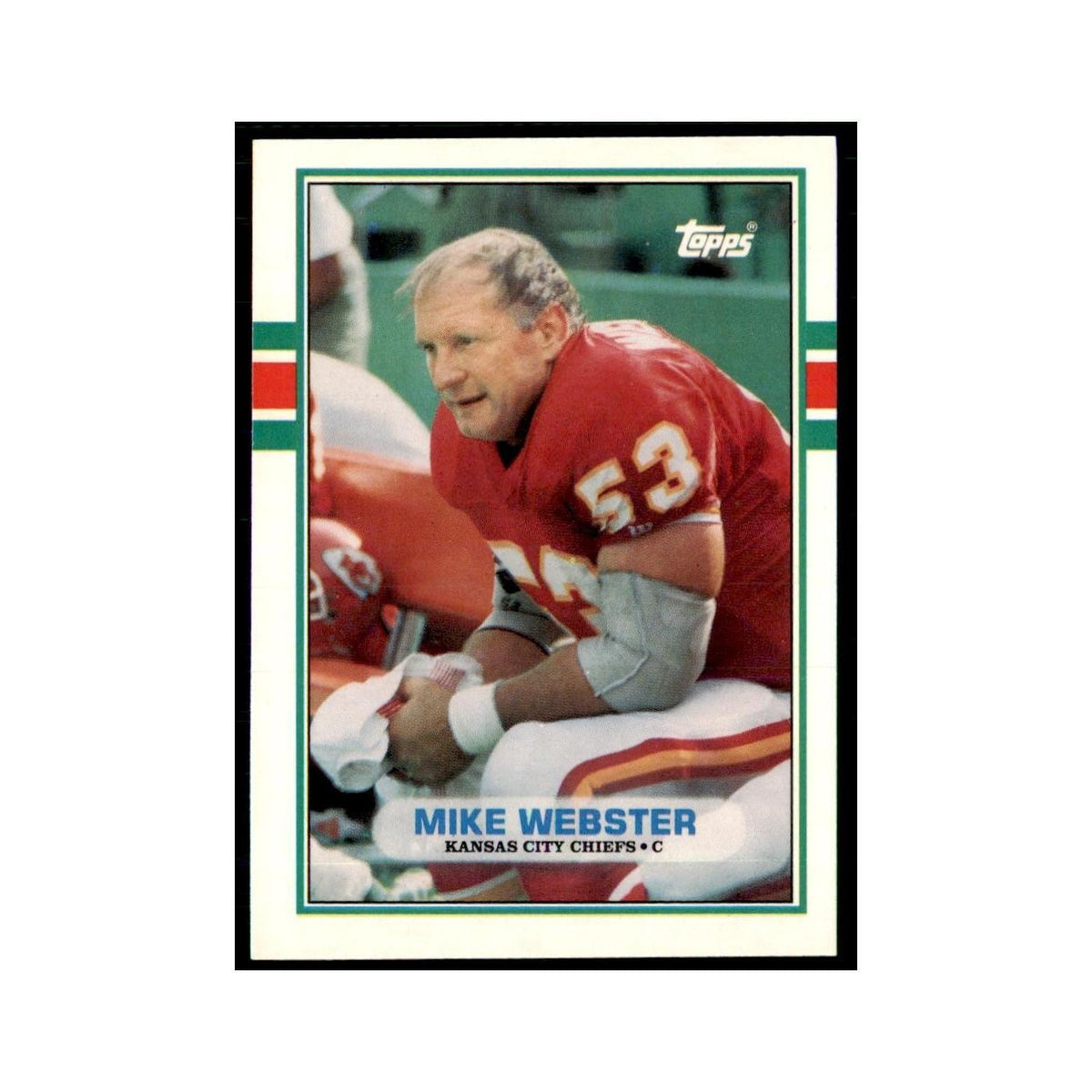 1989 Topps Traded Mike Webster Chiefs #131T
