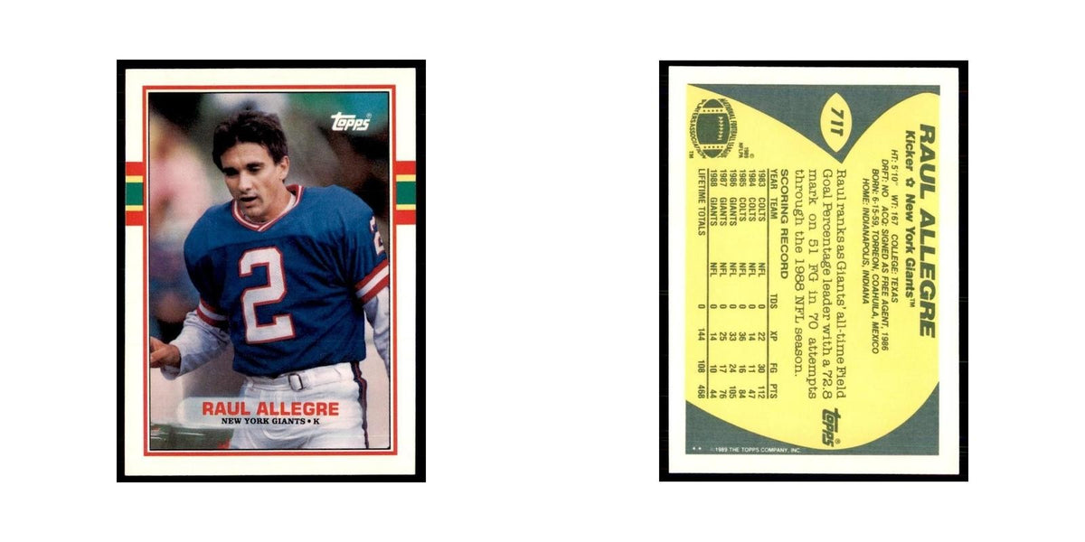 1989 Topps Traded Raul Allegre Giants #71T