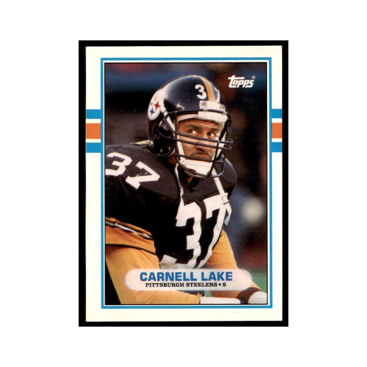 1989 Topps Traded Carnell Lake RC Steelers #80T