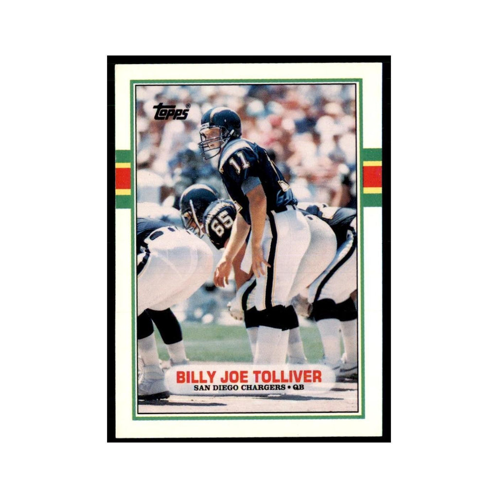 1989 Topps Traded Billy Joe Tolliver RC San Diego Chargers #86T