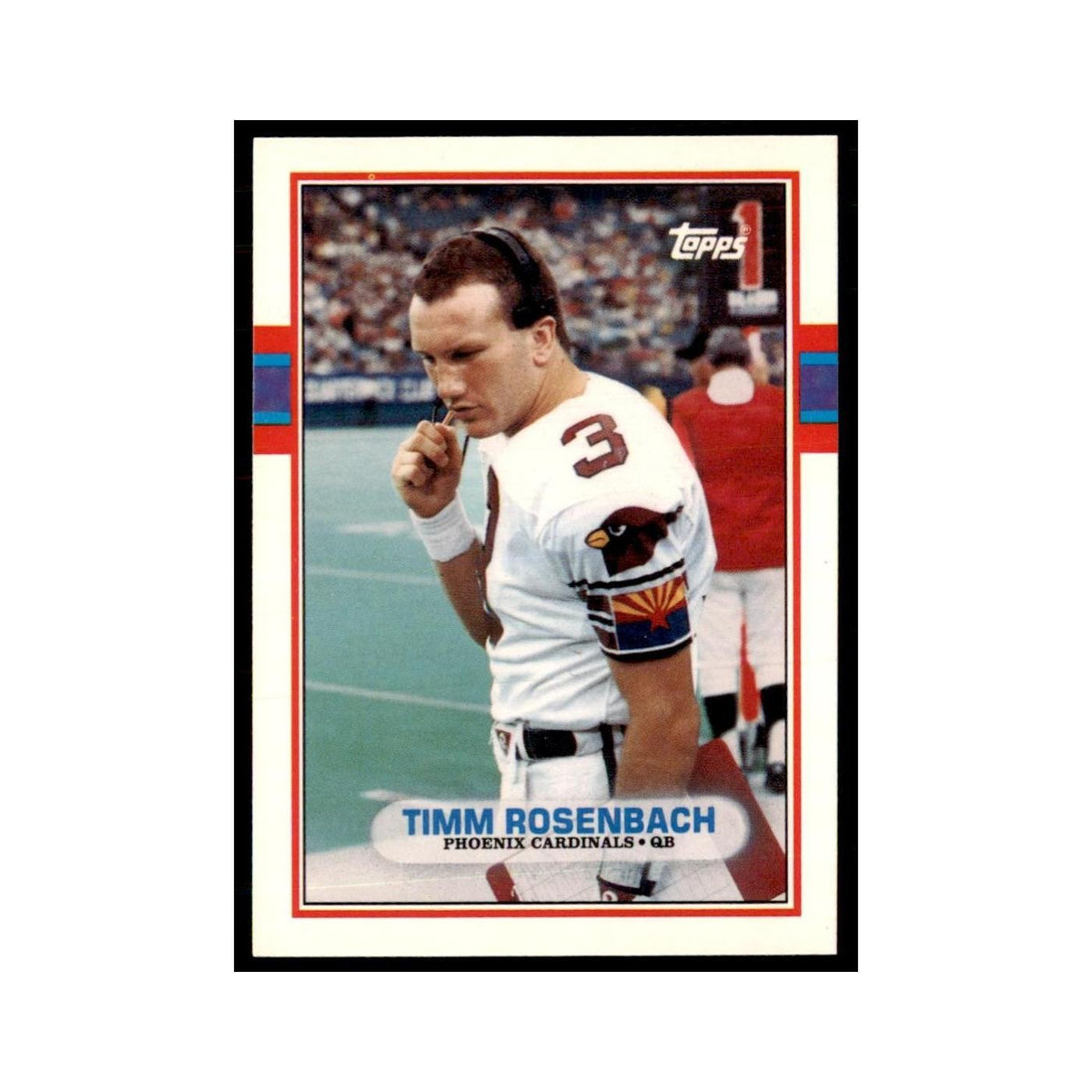 1989 Topps Traded Timm Rosenbach RC Phoenix Cardinals #125T