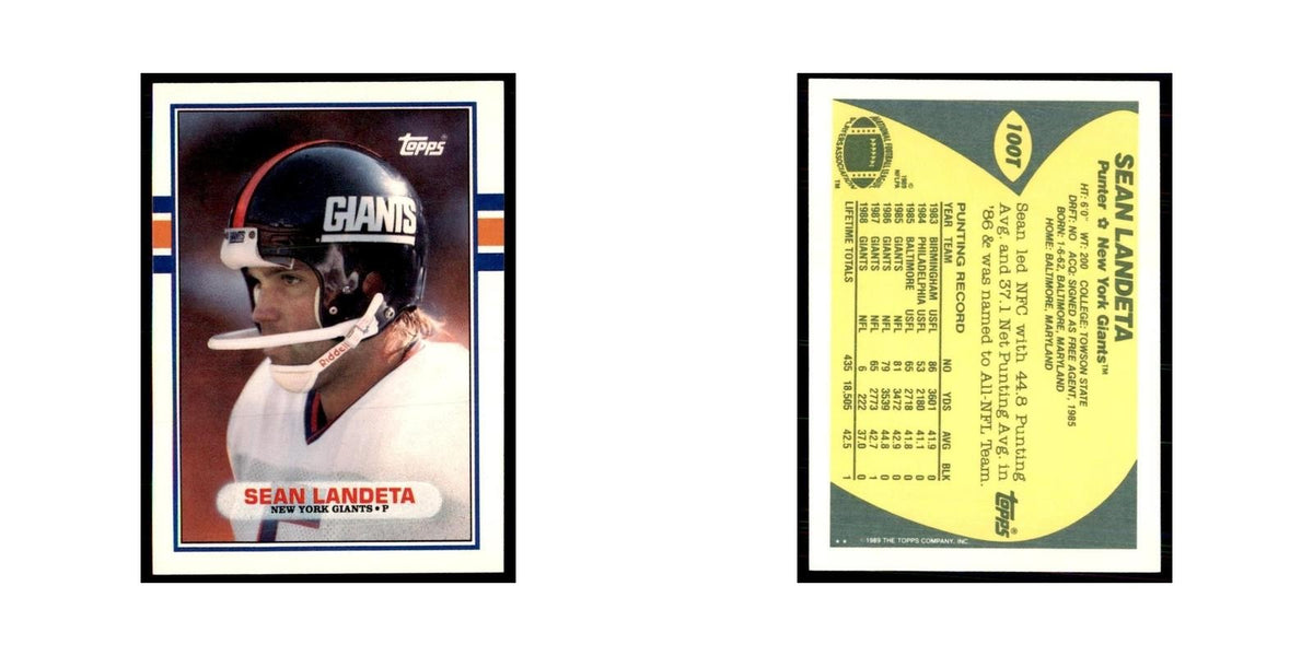 1989 Topps Traded Sean Landeta Giants #100T